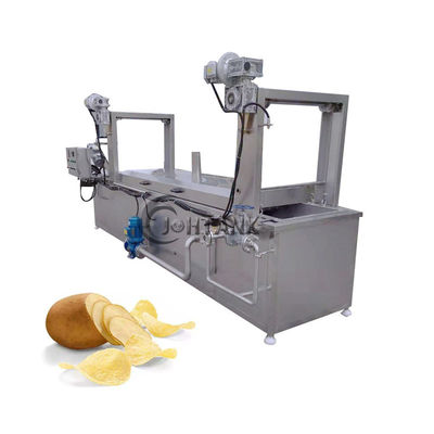 Machine faisante frire continue de restaurant, friteuse 1200kg/h continue pour des pommes chips