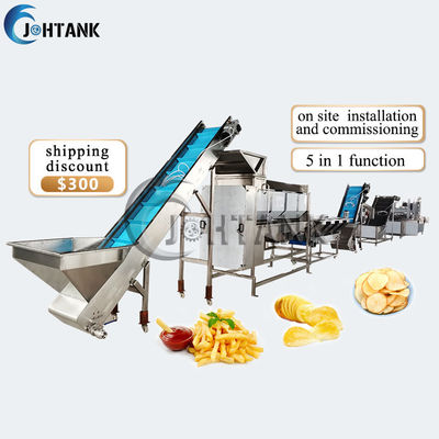 pomme de terre Chips Production Line SUS304 de 380V 50HZ