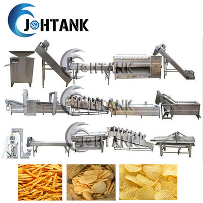 100kg/H pomme de terre Chips Production Line Stainless Steel 304