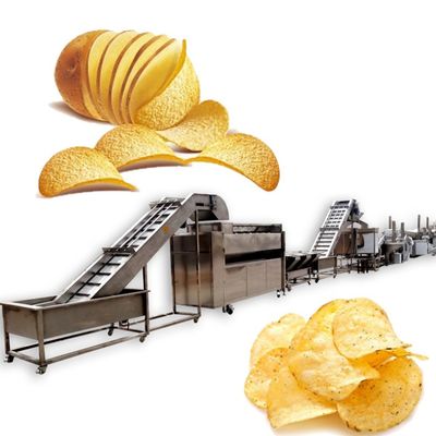 Pomme de terre fraîche Chips Production Line, pomme de terre complètement automatique Chips Making Machine 1000kg/h