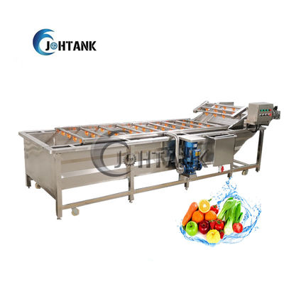 chaîne de fabrication des fruits et légumes 5000kg/h, machine de nettoyage 5000kg/h de bulle de l'eau