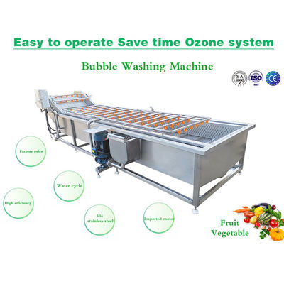 Chaîne de fabrication machine à laver des fruits et légumes SS304 de bulle