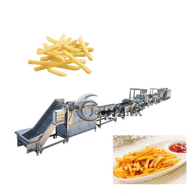 Pomme de terre électrique Chips Production Line 500kg/h pour les frites congelées de plantain de pommes frites