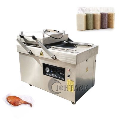 Machine à emballer en plastique de vide de chambre de conteneur de nourriture double