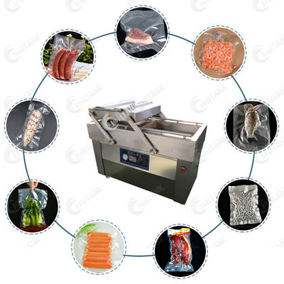Nourriture Viande Légumes Saucisse Riz Double Chambre Scellant Sous Vide Commercial