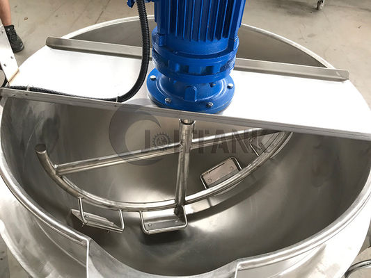 Double bouilloire revêtue d'acier inoxydable faisant cuire la bouilloire avec le mélangeur