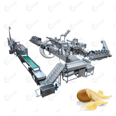 pomme de terre Chips Line de pomme de terre Chips Production Line, de chauffage électrique et de contrôle de 380V 50HZ