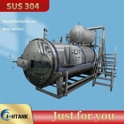 Machine de stérilisateur de cornue de nourriture pour le pot en verre Tin Can Sauce de poche