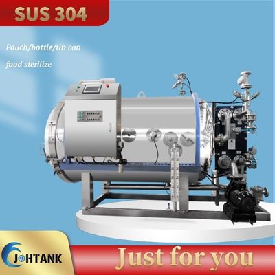 Machine de stérilisateur de nourriture d'immersion de l'eau de double couche pour Tin Can Fish Sterilization