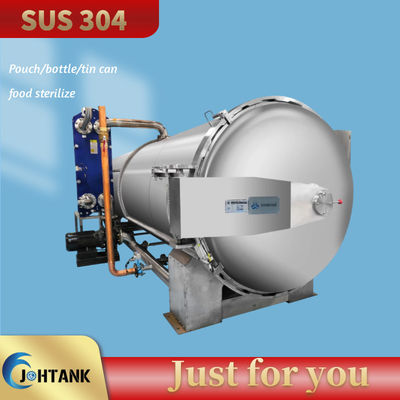 Machine de stérilisateur de nourriture d'immersion de l'eau de double couche pour Tin Can Fish Sterilization