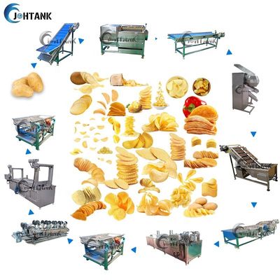 Pommes frites 200kg/H automatiques commerciales faisant la machine