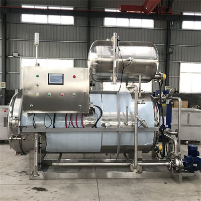 Machine de mise en boîte de cornue de vapeur de type pulvérisateur dans l'industrie alimentaire