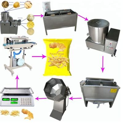 Pomme de terre Chips Manufacturing Machine de plantain de banane