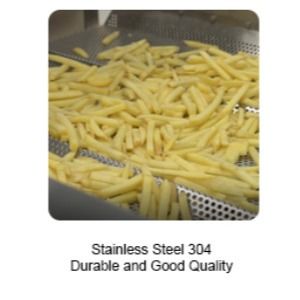 Pommes frites surgelées automatiques instantanées faisant la machine