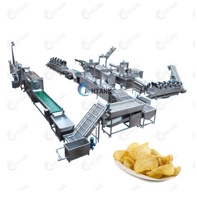 Chaîne de production gelée de pommes frites de la CE 2000kg/h pomme de terre Chip Making Machine