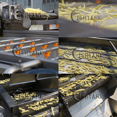 chaîne de production gelée des pommes frites 500kg/H