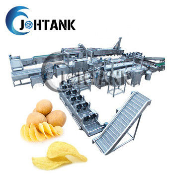 Pommes frites surgelées faisantes frire automatiques faisant la machine, 2000kg/h pomme de terre industrielle Chips Making Machine