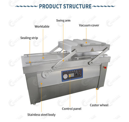 Machine à emballer de vide de chambre de viande d'OIN 380V 50HZ