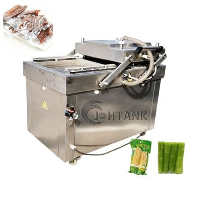 La machine à emballer de vide de chambre de sachet en plastique pour la jambe de poulet a grillé le boeuf séché de filet de poissons