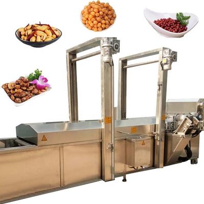 Machine faisante frire continue de casse-croûte pour des boules de crevette de Wing Chicken Cutlet Steak Fried de grilleur