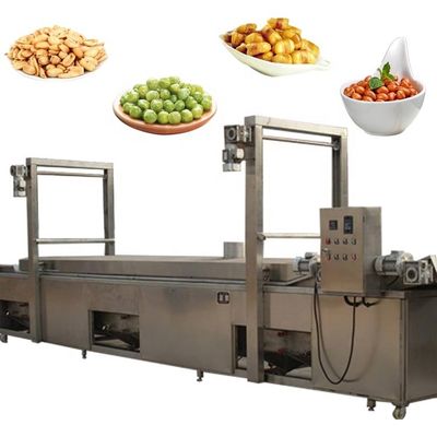 La machine faisante frire continue de l'acier inoxydable 304 a soufflé calmar Ring Drumstick de nourriture