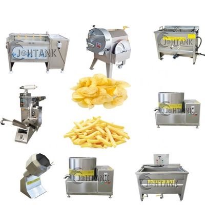 Chaîne de fabrication 2000kg/hr de pommes frites surgelées à échelle réduite