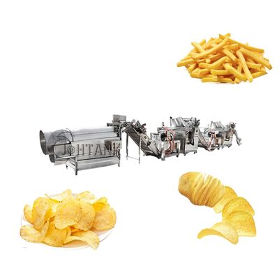 chaîne de production gelée des pommes frites 200kg/H, Chips Making Machine complètement automatique