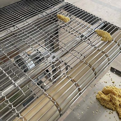 Machine faisante frire continue Sus304 1000kg/H de double ceinture de poulet de boulettes de viande