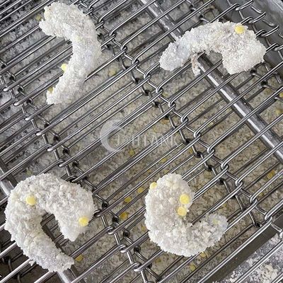 Machine faisante frire continue Sus304 1000kg/H de double ceinture de poulet de boulettes de viande